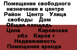 Помещение свободного назначения в центре › Район ­ Центр › Улица ­ свободы › Дом ­ 125 › Общая площадь ­ 114 › Цена ­ 350 - Кировская обл., Киров г. Недвижимость » Помещения аренда   